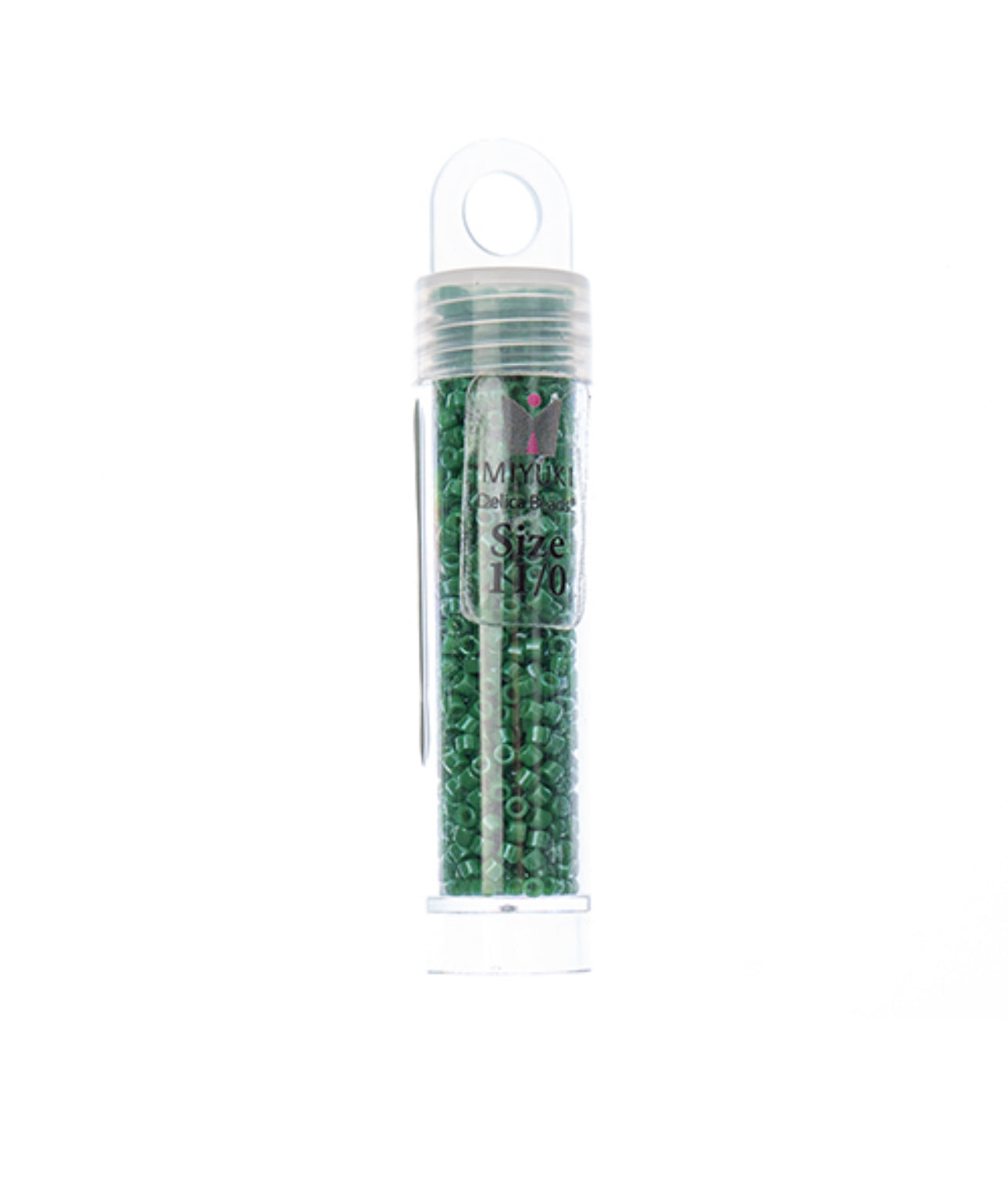MIYUKI DELICA 11/0 5.2G VIAL GREEN KELLY DYED
