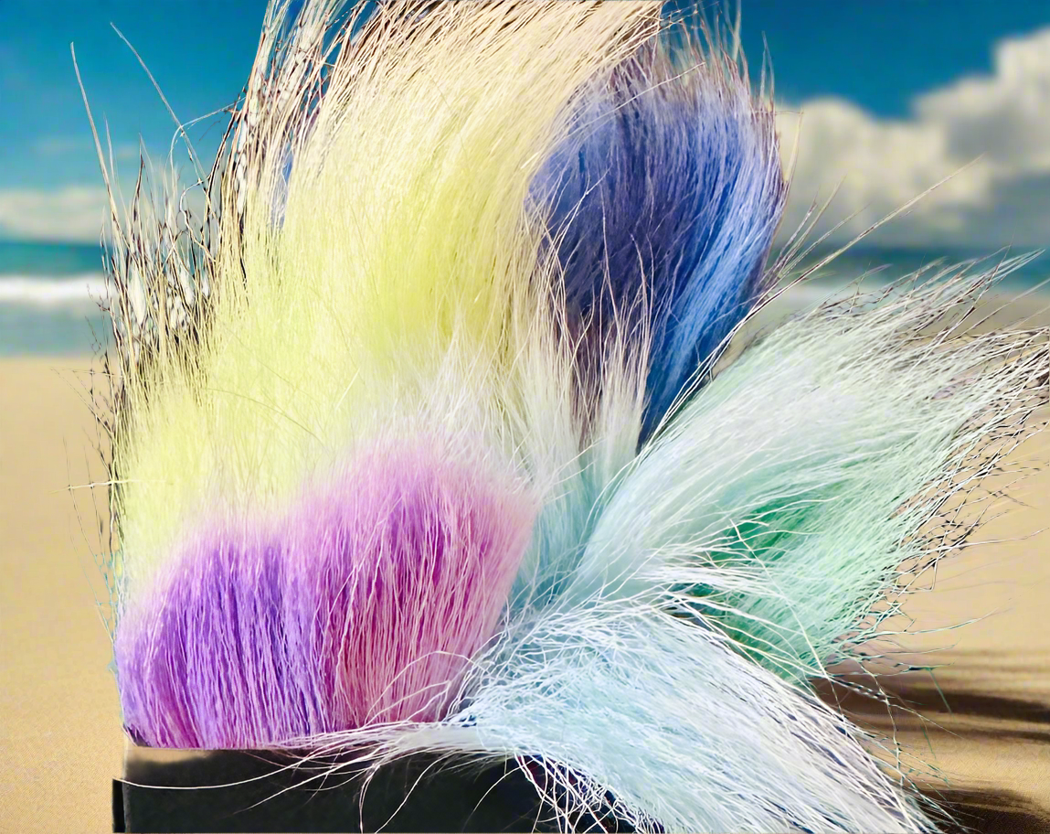 Caribou hide fur sample box