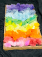 Caribou hide fur sample box