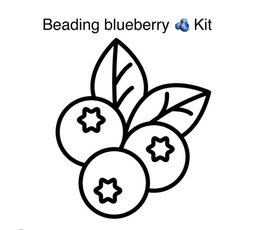 Blueberry Beaded Earrings