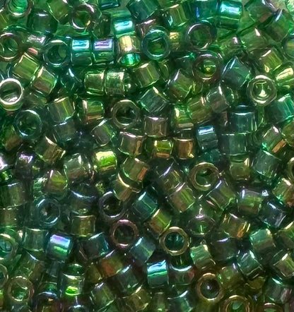 Delica size 8/0 Dark opal green
