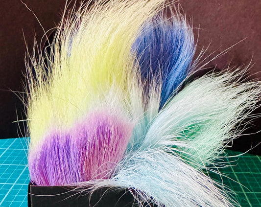 Caribou hide fur sample box